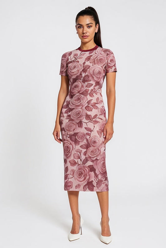**PRE-ORDER ** AUBERGINE MAXI T-SHIRT DRESS